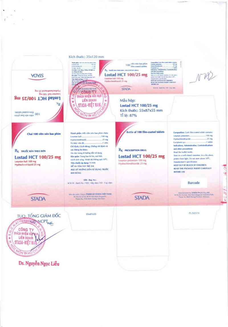 thông tin, cách dùng, giá thuốc Lostad HCT 100/25mg - ảnh 2