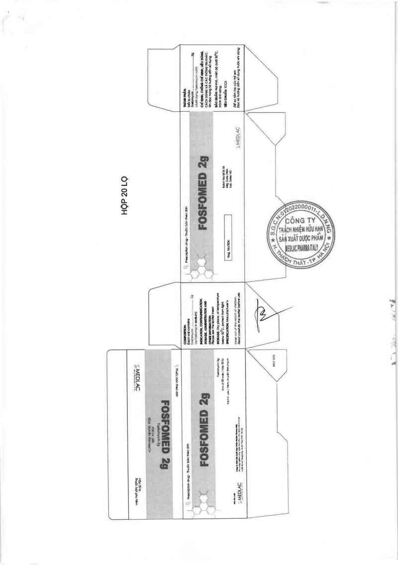 thông tin, cách dùng, giá thuốc Fosfomed 2g - ảnh 3