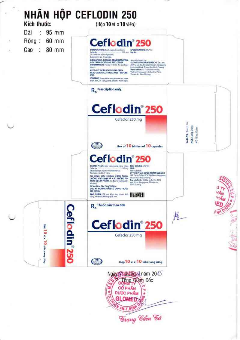 thông tin, cách dùng, giá thuốc Ceflodin 250 - ảnh 1