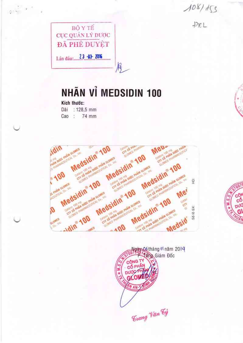 thông tin, cách dùng, giá thuốc Medsidin 100 - ảnh 0