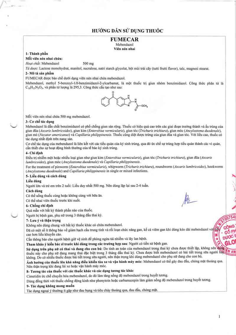 thông tin, cách dùng, giá thuốc Fumecar - ảnh 13