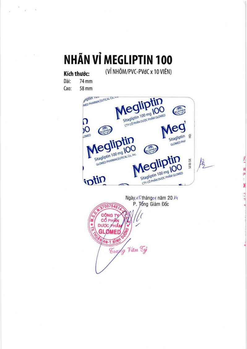 thông tin, cách dùng, giá thuốc Megliptin 100 - ảnh 4