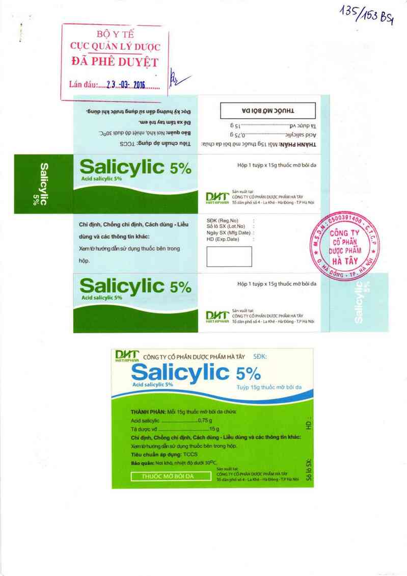 thông tin, cách dùng, giá thuốc Salicylic 5% - ảnh 0