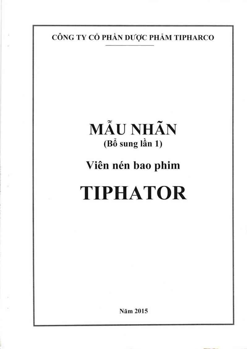 thông tin, cách dùng, giá thuốc Tiphator - ảnh 0