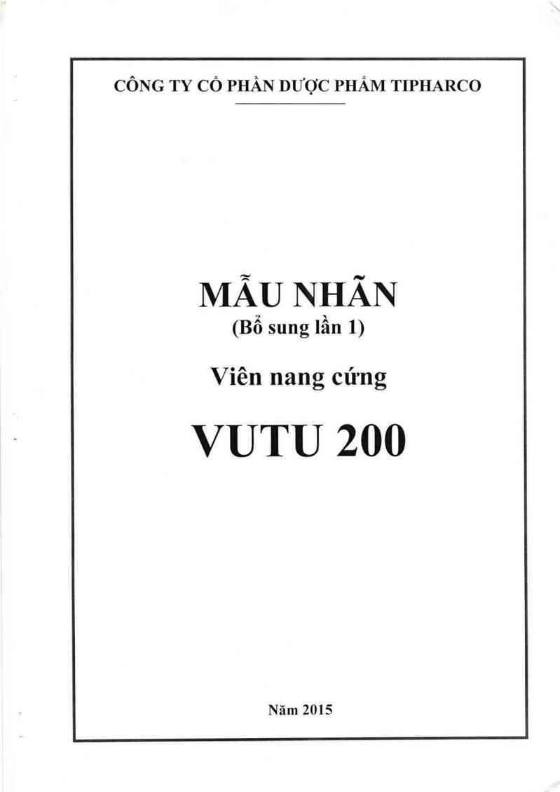 thông tin, cách dùng, giá thuốc Vutu 200 - ảnh 0