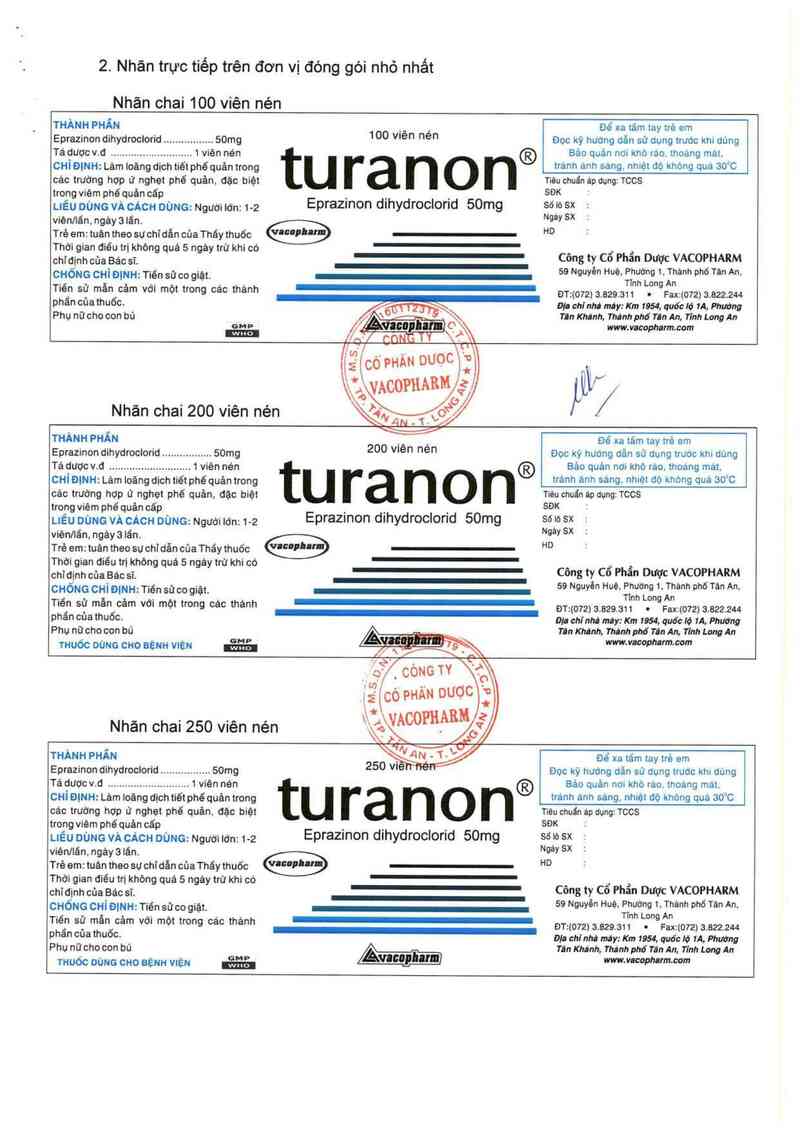 thông tin, cách dùng, giá thuốc Turanon - ảnh 14