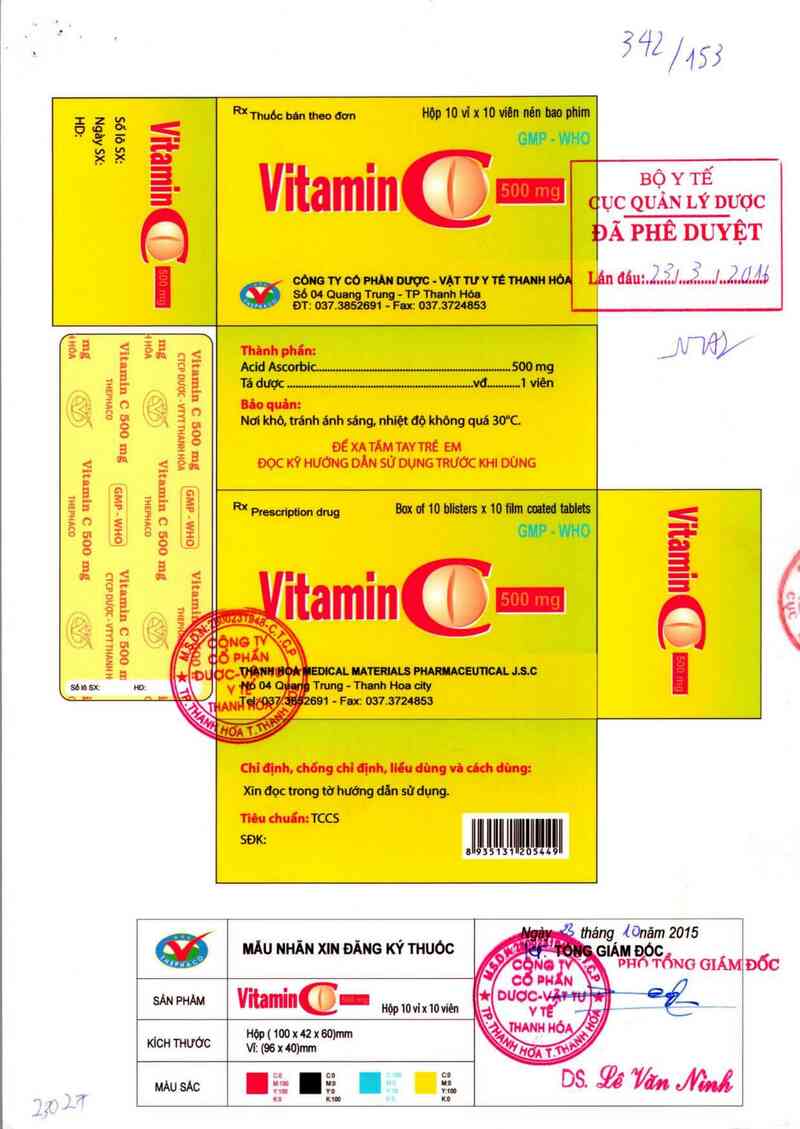 thông tin, cách dùng, giá thuốc Vitamin C 500 mg - ảnh 0