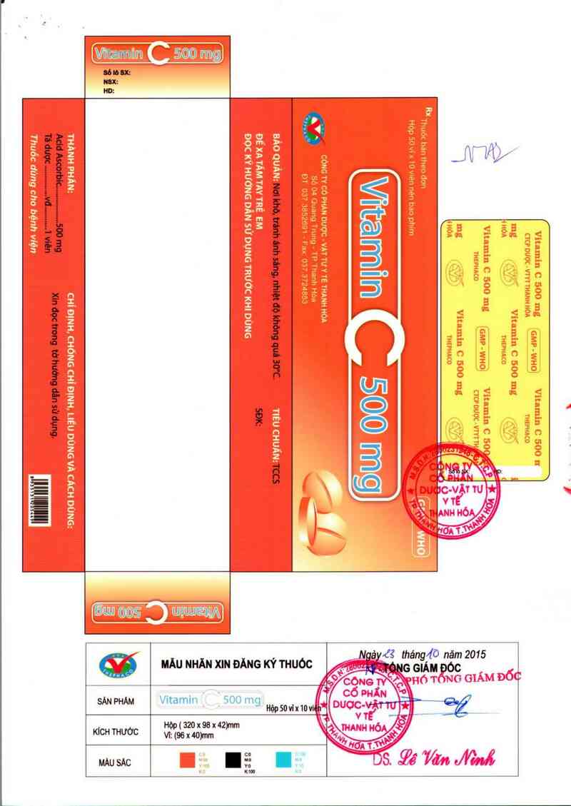 thông tin, cách dùng, giá thuốc Vitamin C 500 mg - ảnh 1