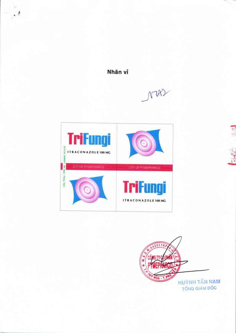 thông tin, cách dùng, giá thuốc Trifungi - ảnh 1