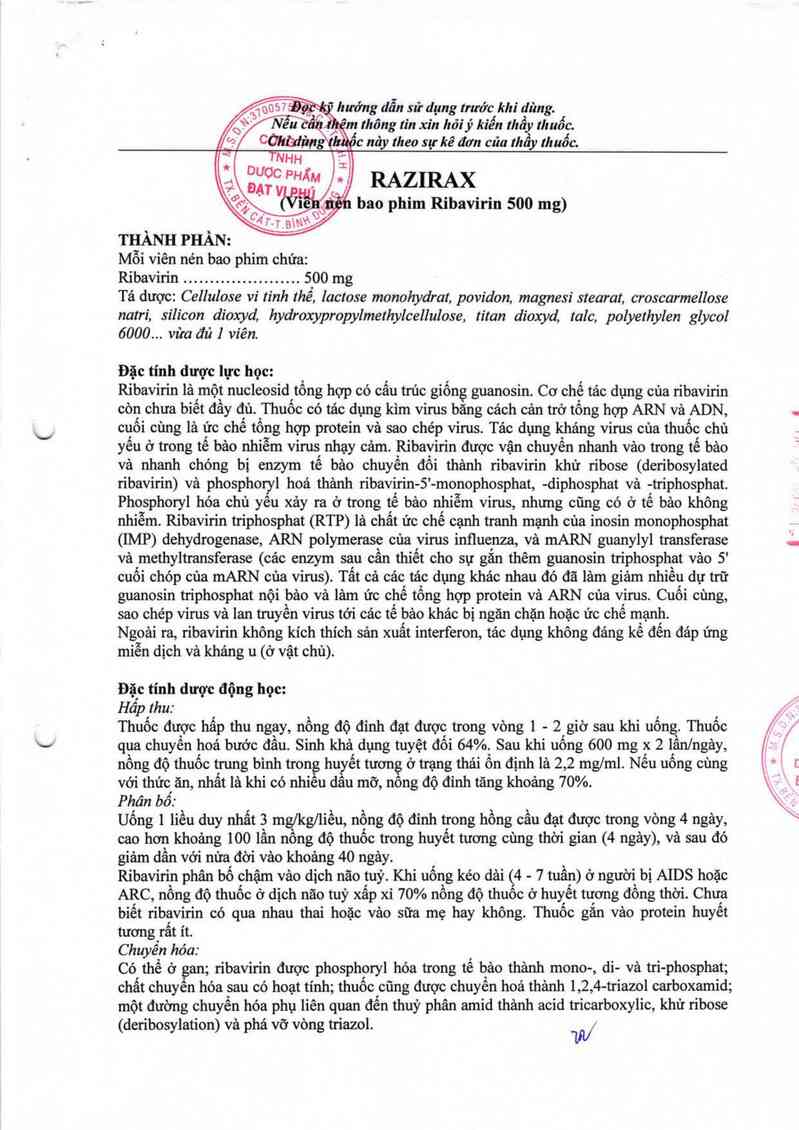 thông tin, cách dùng, giá thuốc Razirax - ảnh 4