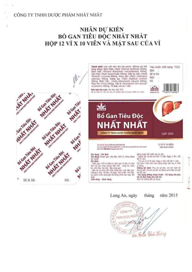 thông tin, cách dùng, giá thuốc Bổ gan tiêu độc nhất nhất - ảnh 2