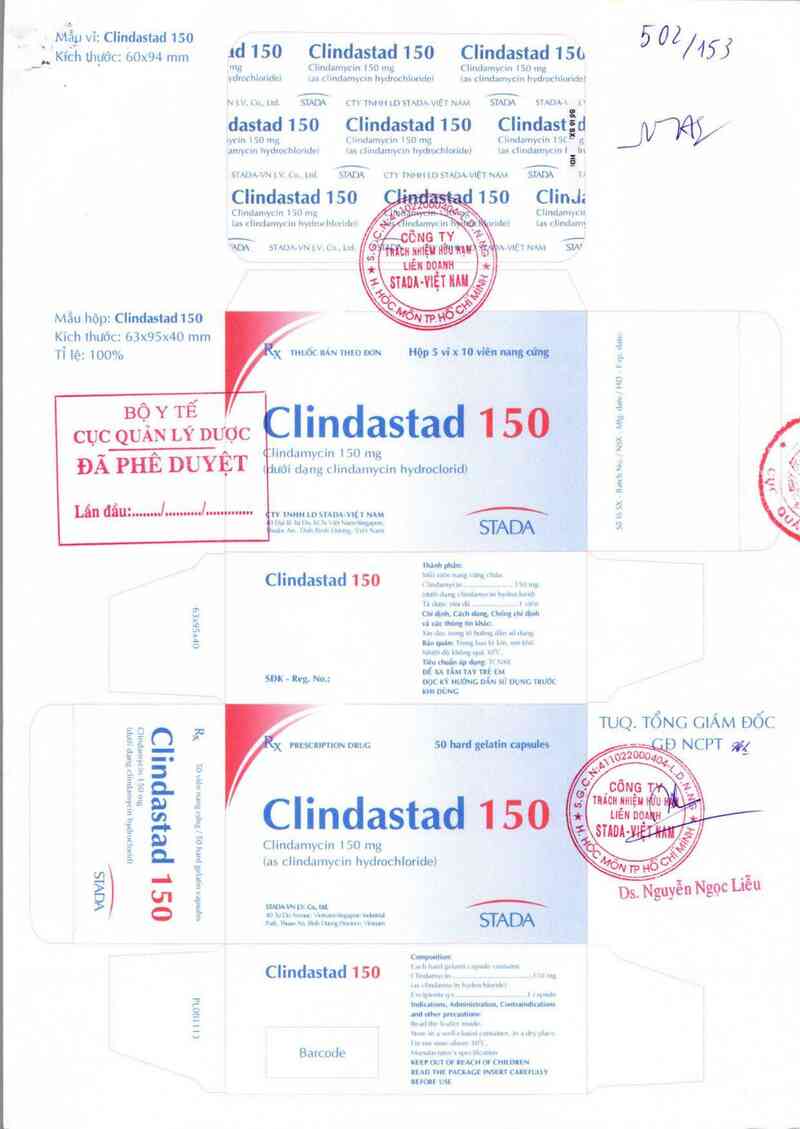 thông tin, cách dùng, giá thuốc Clindastad 150 - ảnh 0