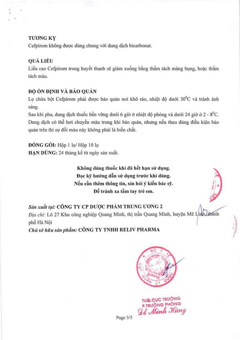 thông tin, cách dùng, giá thuốc Ceporel 2g - ảnh 6