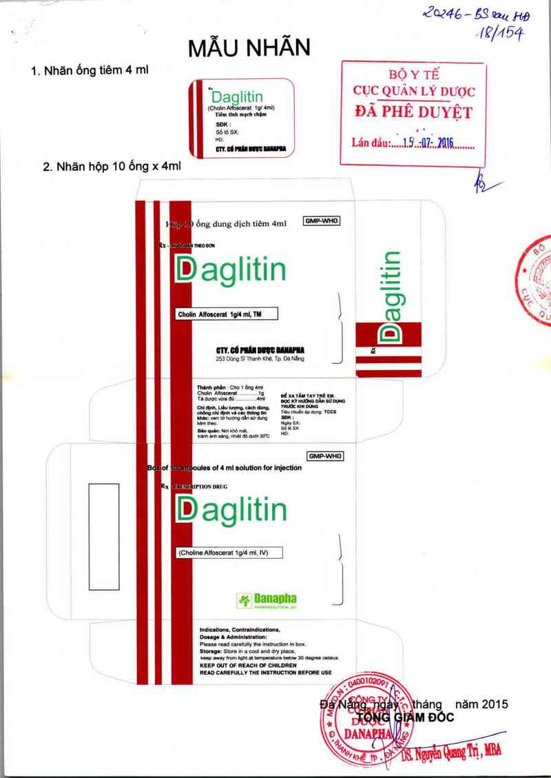 thông tin, cách dùng, giá thuốc Daglitin - ảnh 0