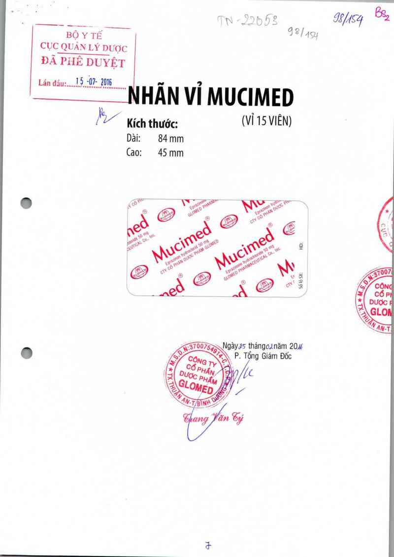 thông tin, cách dùng, giá thuốc Mucimed - ảnh 0