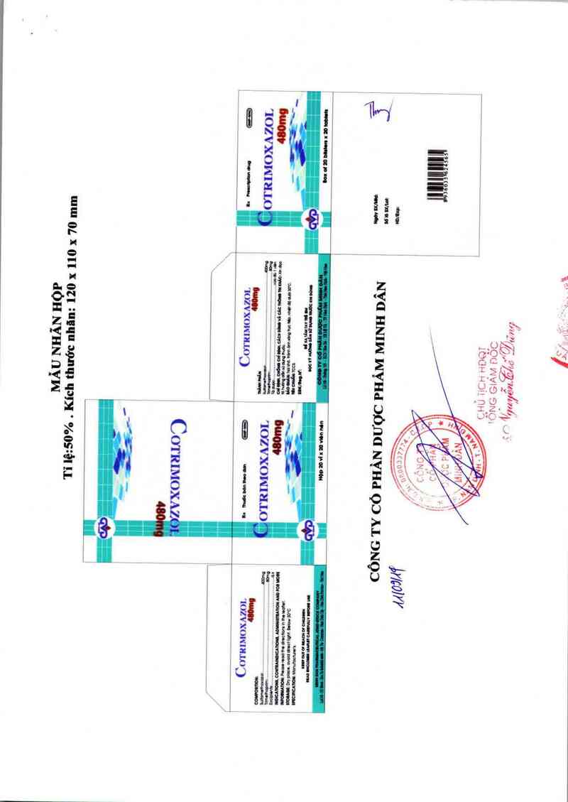 thông tin, cách dùng, giá thuốc Cotrimoxazol 480mg - ảnh 1