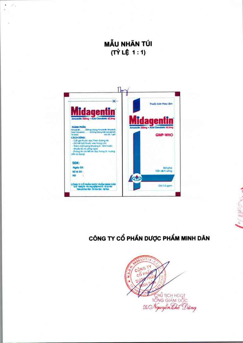 thông tin, cách dùng, giá thuốc Midagentin 250/62,5 - ảnh 1