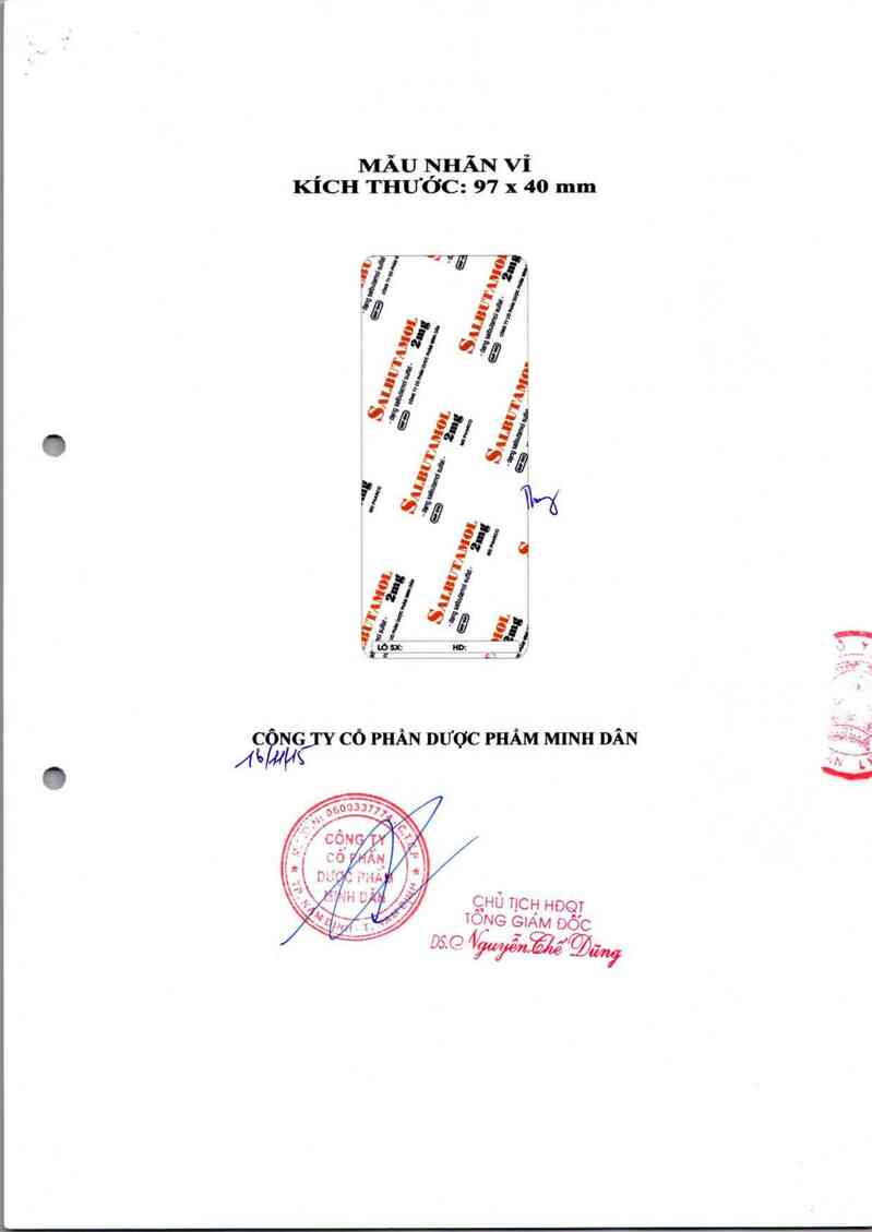 thông tin, cách dùng, giá thuốc Salbutamol 2mg - ảnh 1