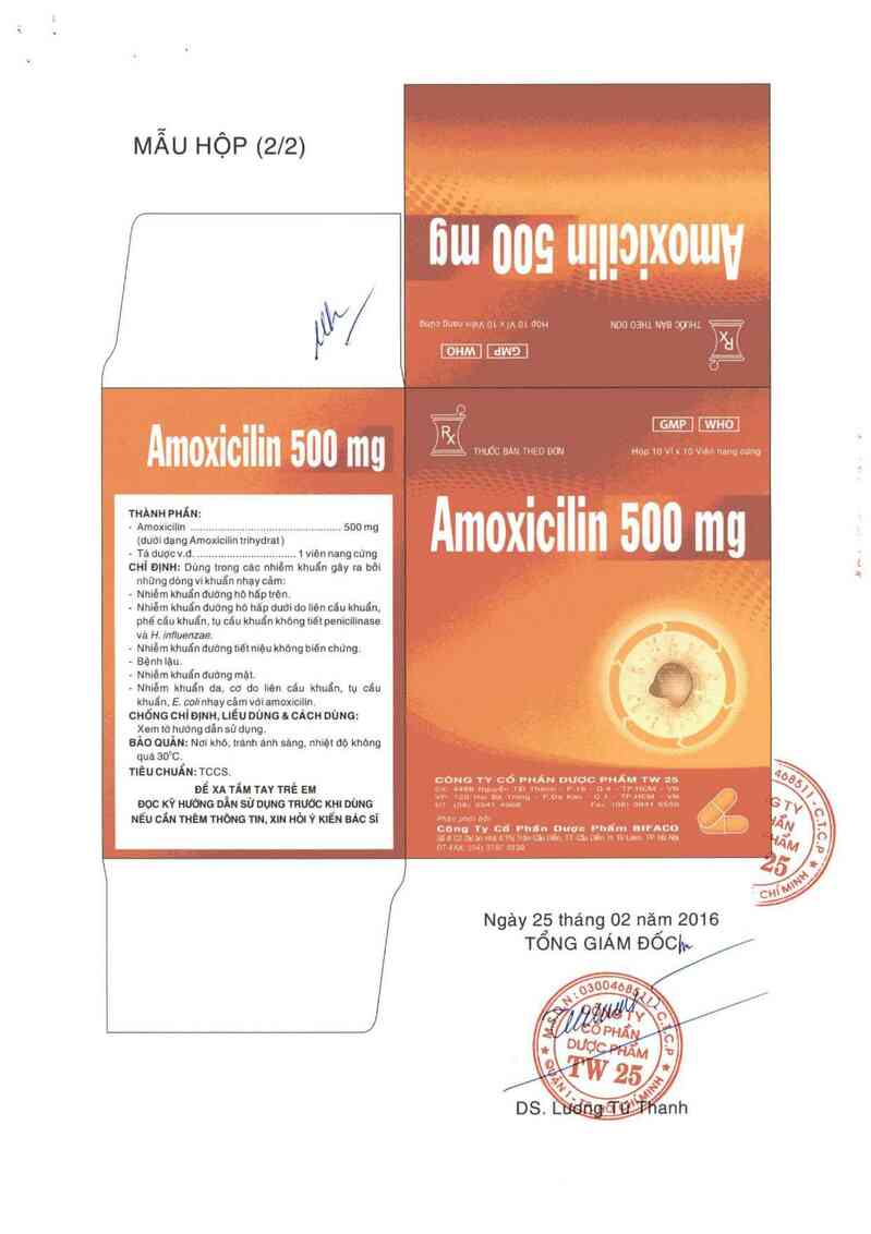 thông tin, cách dùng, giá thuốc Amoxicilin 500 mg - ảnh 1