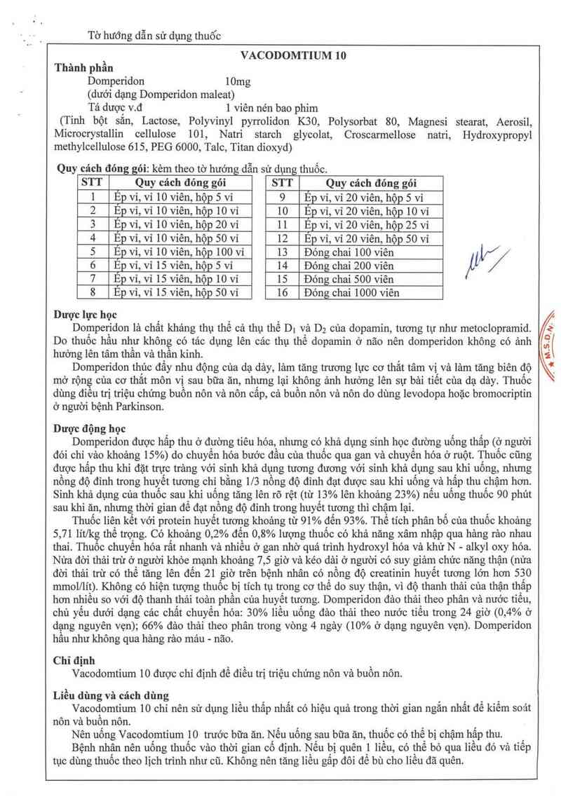 thông tin, cách dùng, giá thuốc Vacodomtium 10 - ảnh 14