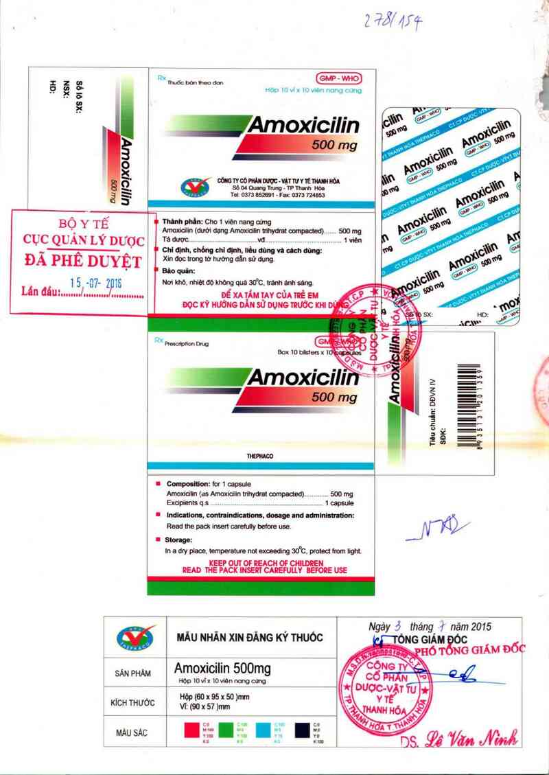 thông tin, cách dùng, giá thuốc Amoxicilin 500 mg - ảnh 0