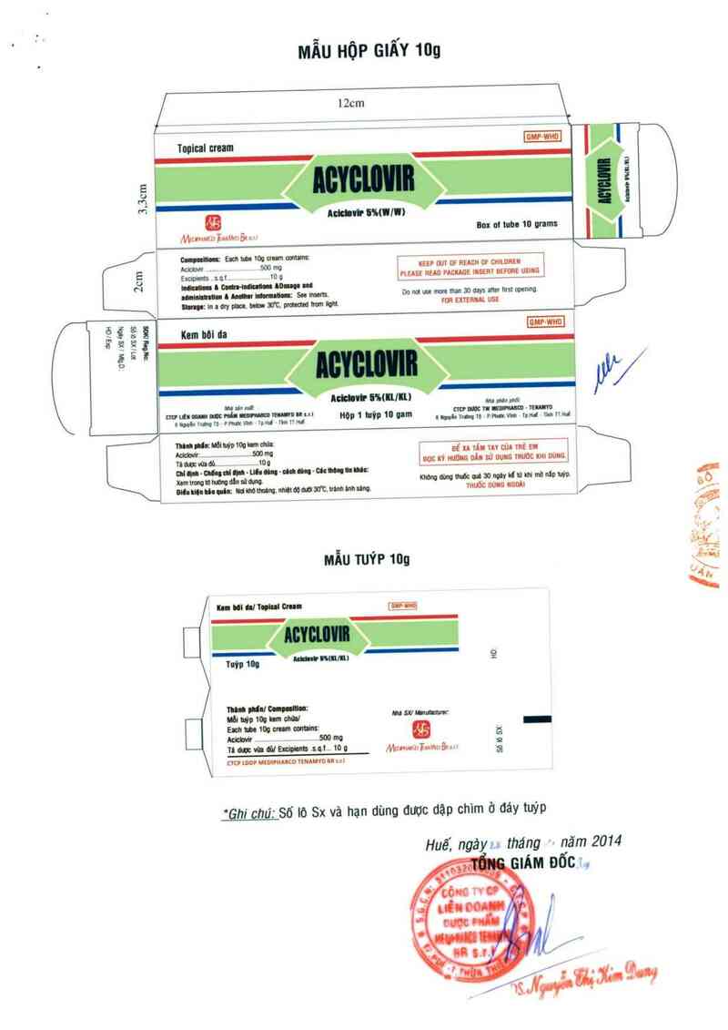 thông tin, cách dùng, giá thuốc Acyclovir - ảnh 1