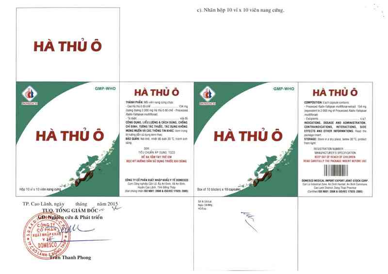 thông tin, cách dùng, giá thuốc Hà thủ ô - ảnh 2