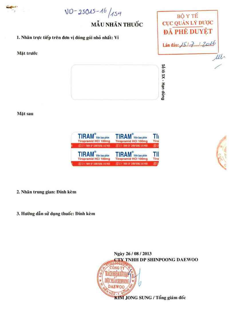 thông tin, cách dùng, giá thuốc Tiram - ảnh 0