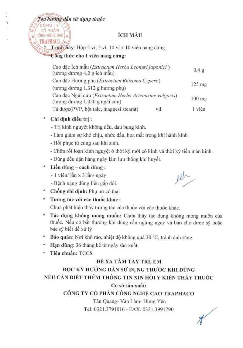 thông tin, cách dùng, giá thuốc Ích mẫu - ảnh 3