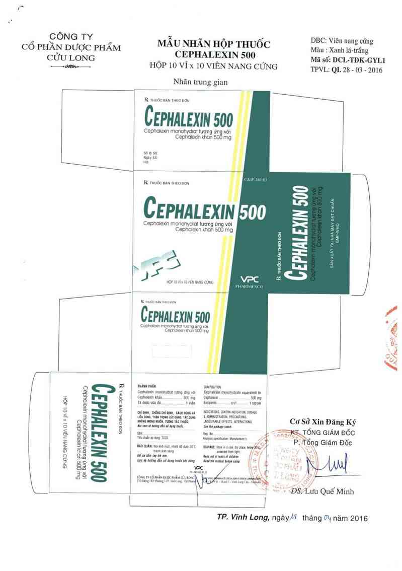 thông tin, cách dùng, giá thuốc Cephalexin 500 - ảnh 1