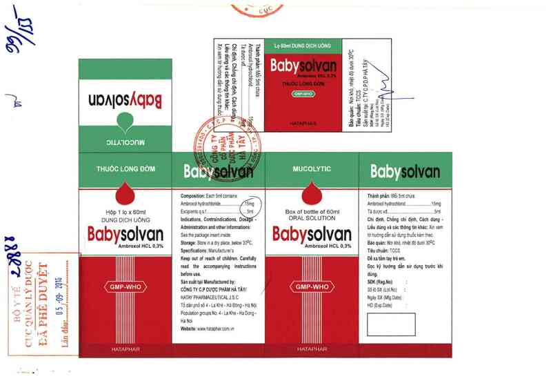 thông tin, cách dùng, giá thuốc Babysolvan - ảnh 0