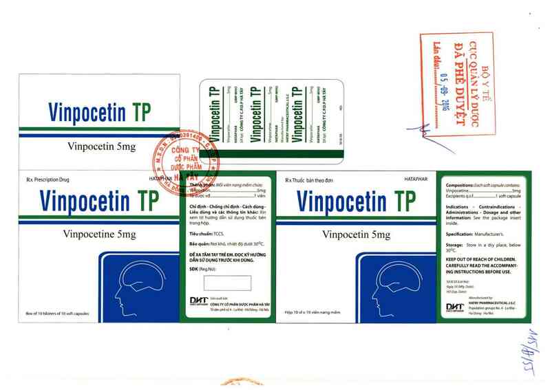 thông tin, cách dùng, giá thuốc Vinpocetin TP - ảnh 0