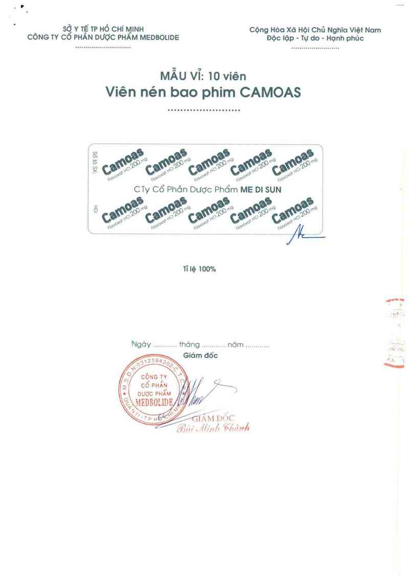 thông tin, cách dùng, giá thuốc Camoas - ảnh 1