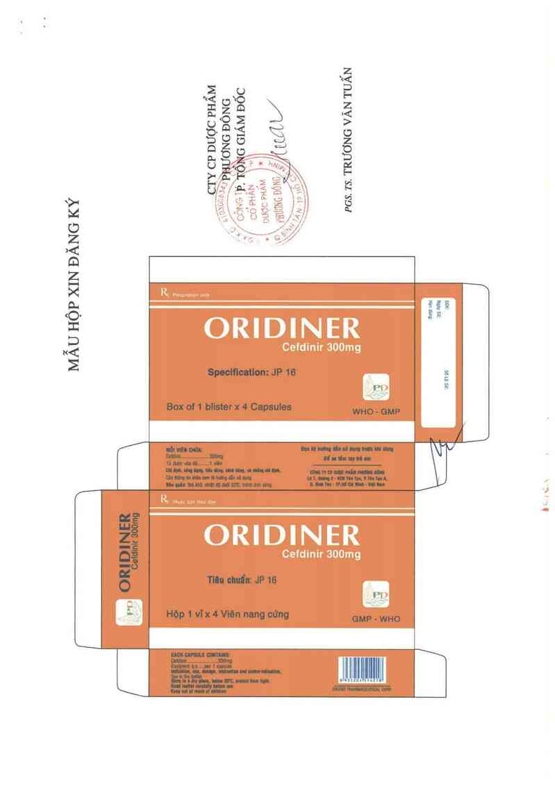 thông tin, cách dùng, giá thuốc Oridiner 300mg - ảnh 2