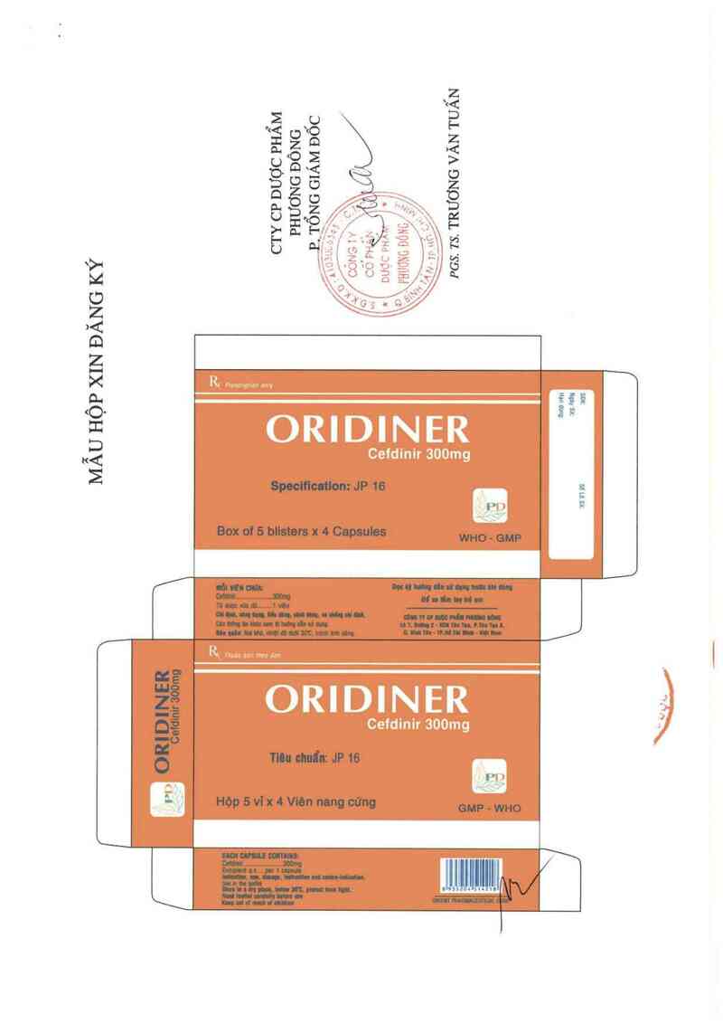 thông tin, cách dùng, giá thuốc Oridiner 300mg - ảnh 5