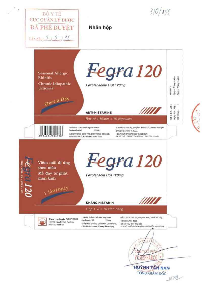 thông tin, cách dùng, giá thuốc Fegra 120mg - ảnh 0