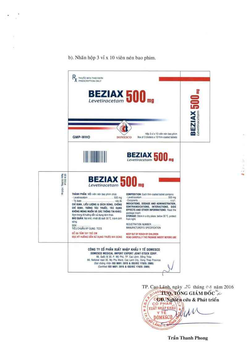 thông tin, cách dùng, giá thuốc Beziax 500 mg - ảnh 2