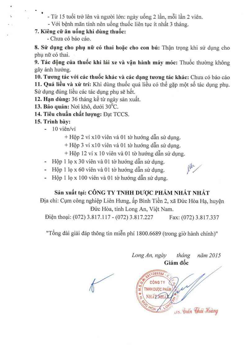 thông tin, cách dùng, giá thuốc Đại tràng nhất nhất - ảnh 7