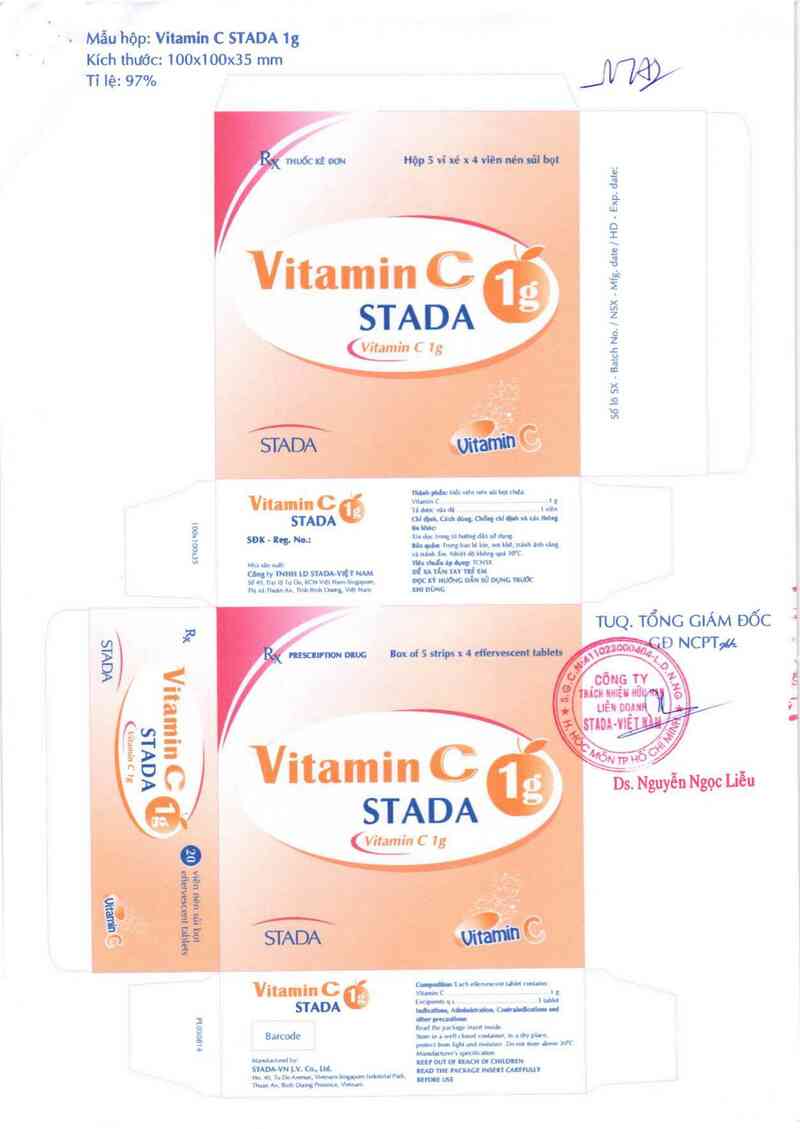 thông tin, cách dùng, giá thuốc Vitamin C Stada 1g - ảnh 3