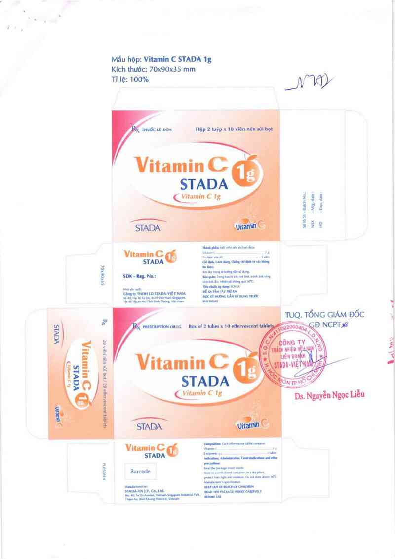 thông tin, cách dùng, giá thuốc Vitamin C Stada 1g - ảnh 4