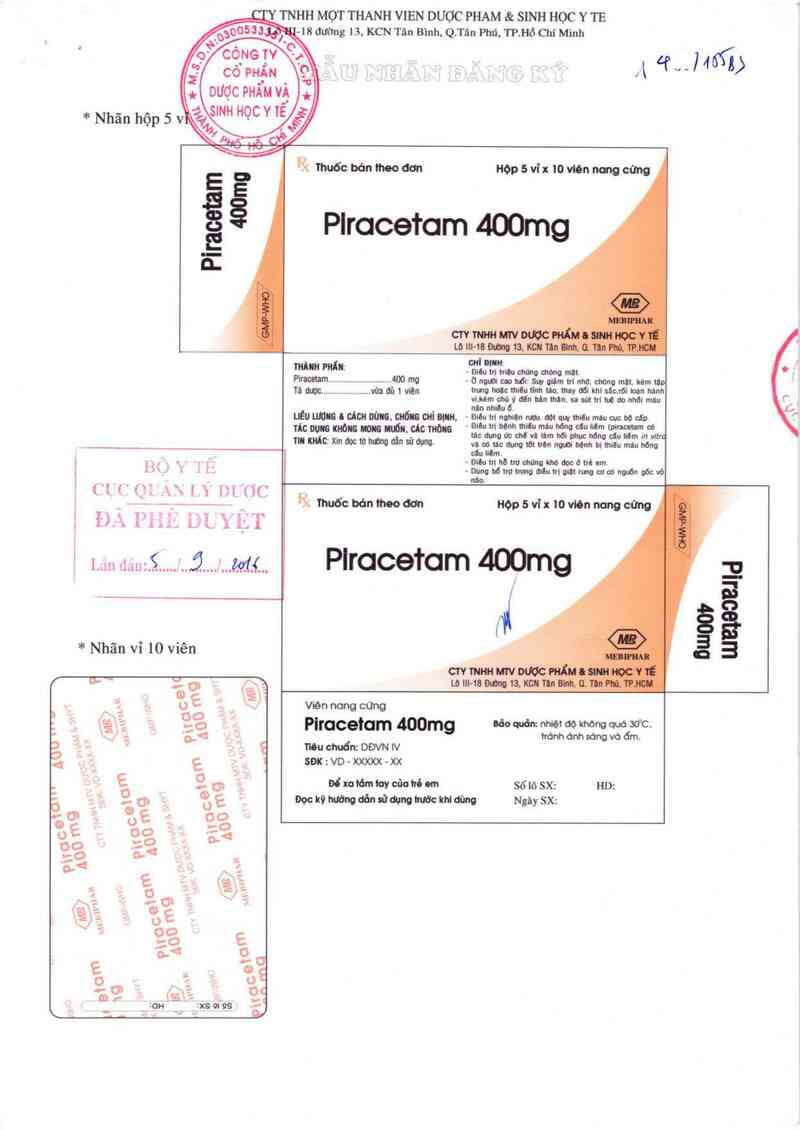 thông tin, cách dùng, giá thuốc Piracetam 400mg - ảnh 0