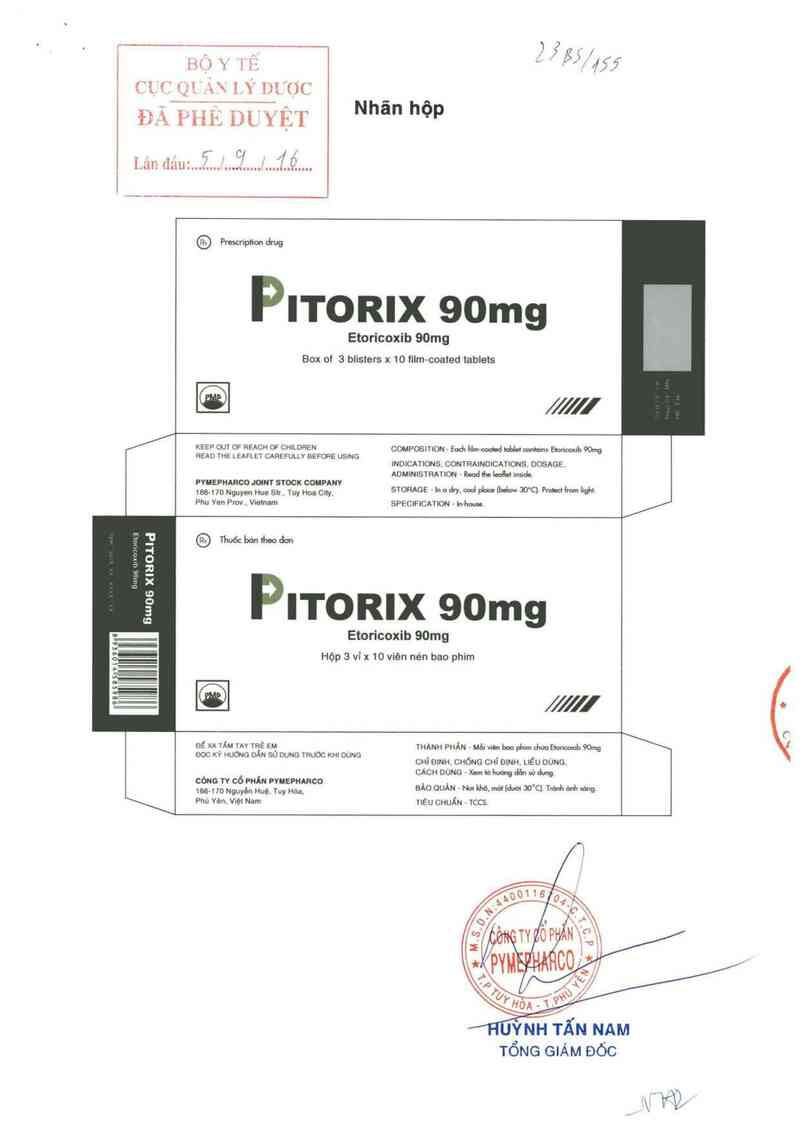 thông tin, cách dùng, giá thuốc Pitorix 90 mg - ảnh 0