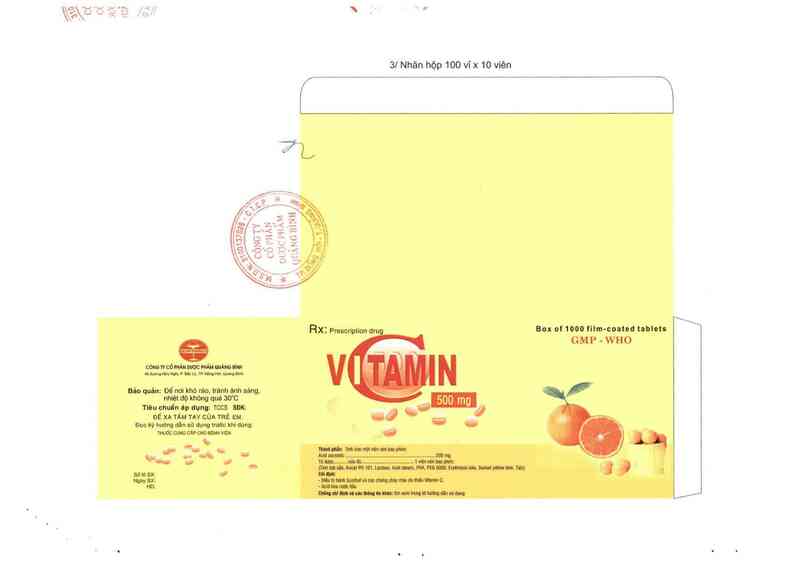 thông tin, cách dùng, giá thuốc Vitamin C 500 mg - ảnh 1