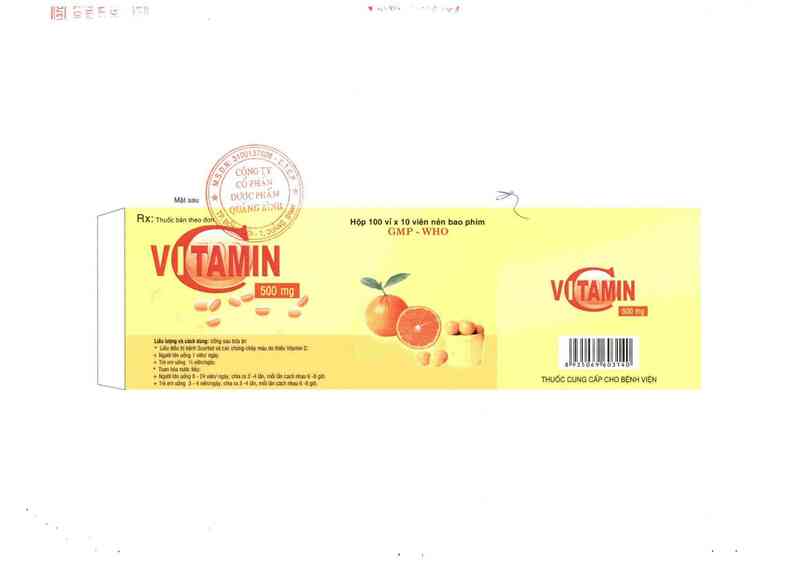 thông tin, cách dùng, giá thuốc Vitamin C 500 mg - ảnh 2