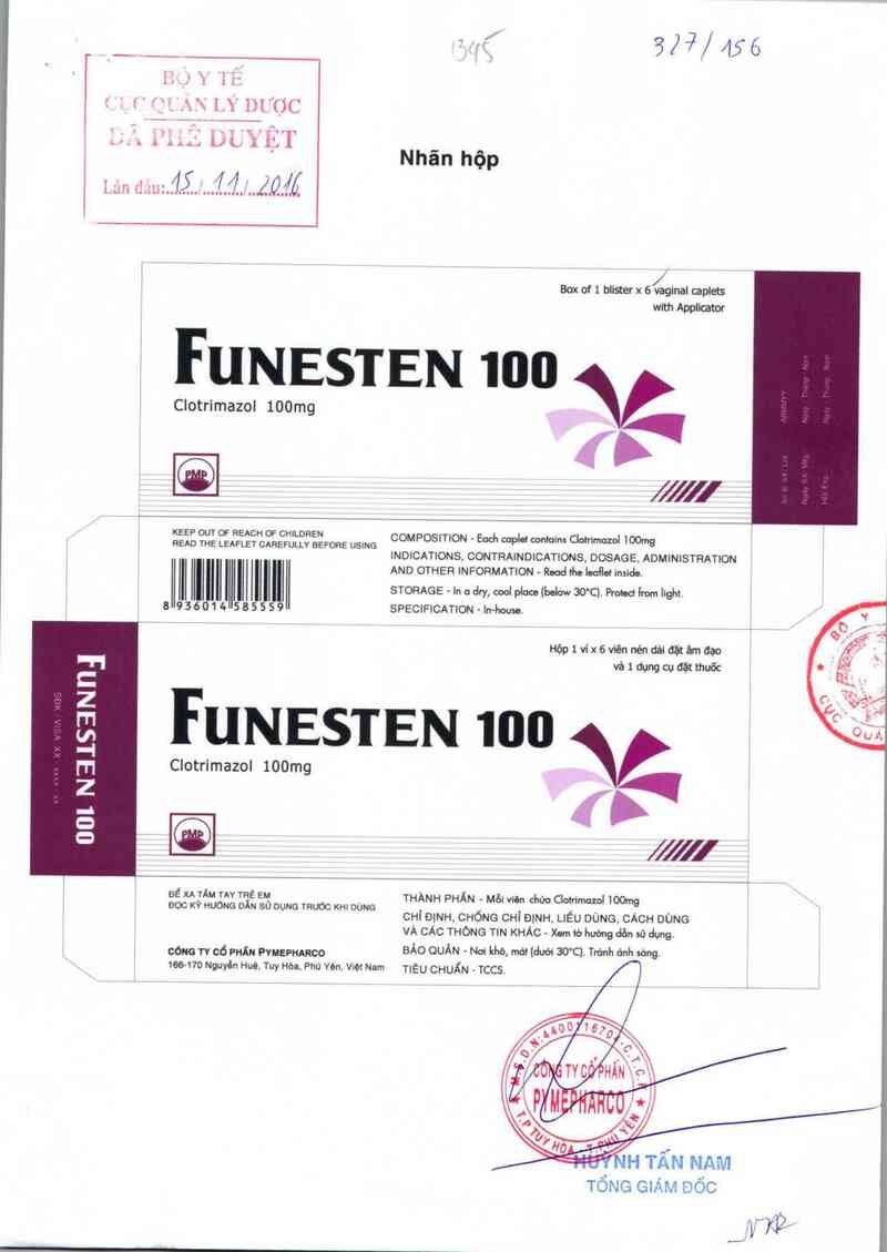 thông tin, cách dùng, giá thuốc Funesten 100 - ảnh 0