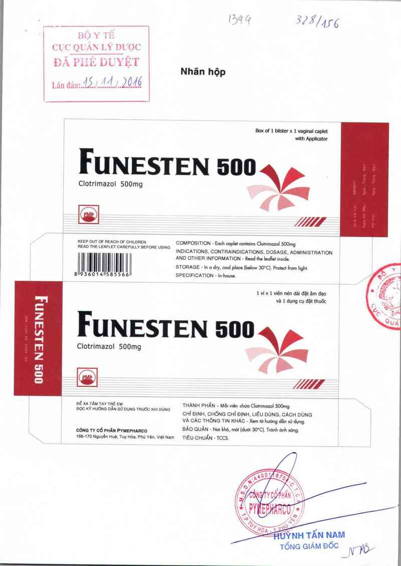 thông tin, cách dùng, giá thuốc Funesten 500 - ảnh 0