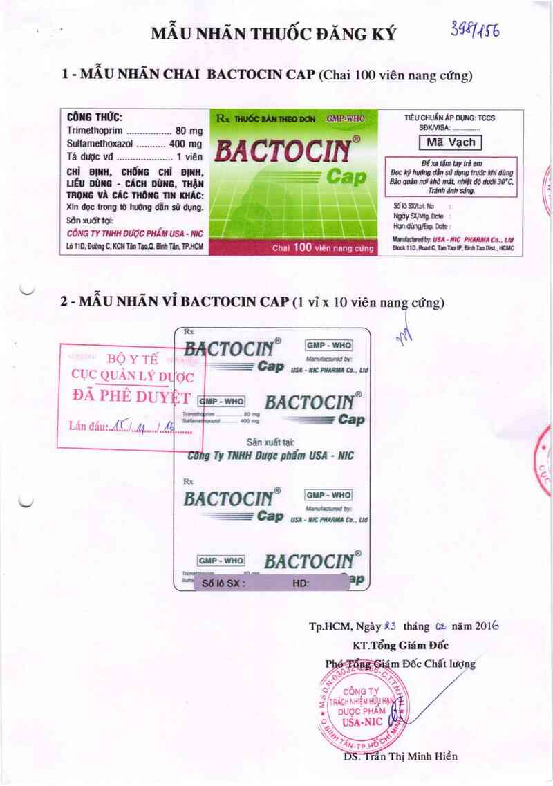 thông tin, cách dùng, giá thuốc Bactocin Cap - ảnh 0