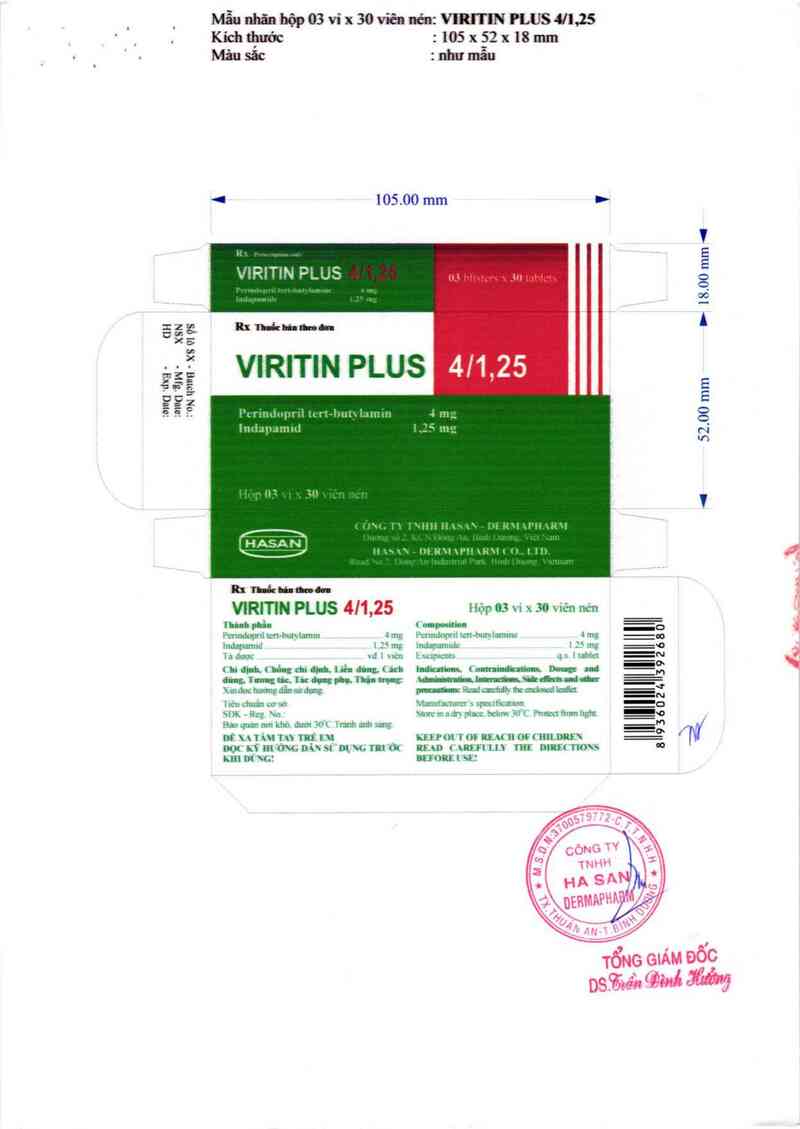 thông tin, cách dùng, giá thuốc Viritin plus 4/1.25 - ảnh 1