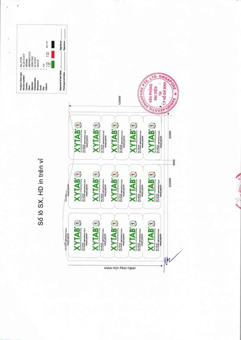 thông tin, cách dùng, giá thuốc Xytab - ảnh 1