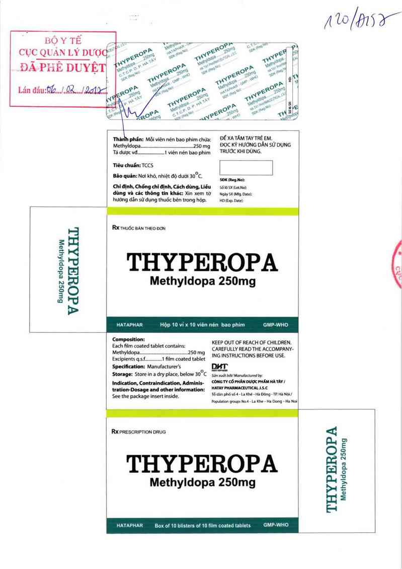 thông tin, cách dùng, giá thuốc Thyperopa - ảnh 0